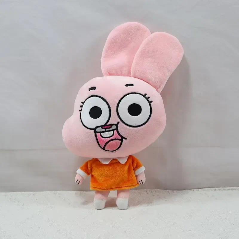 The Amazing World of Gumball Plush Set Gumball Darwin Anais Richard Stuffed Dolls Cartoon Gift for Kids Fans