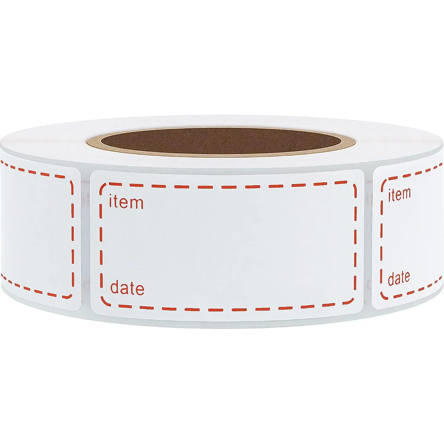 500 count Freezer Labels Removable Storage Stickers 1x2 Inch  Oil-Resistant Refrigerator Kitchen Labels (Red)
