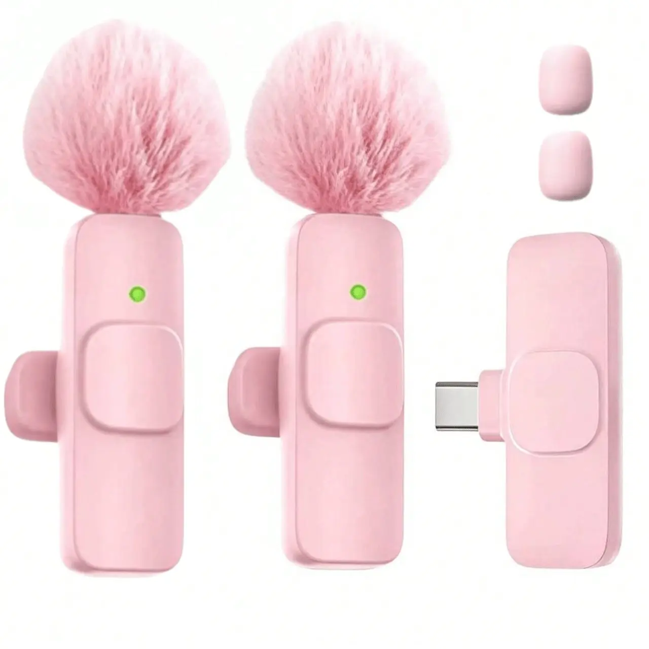 Professional Wireless Lapel Microphone, Smart Noise Cancellation, Condenser Mic, 60mah Battery, USB Interface, Rechargeable, 2.4g/3g/4g/5g Connection
