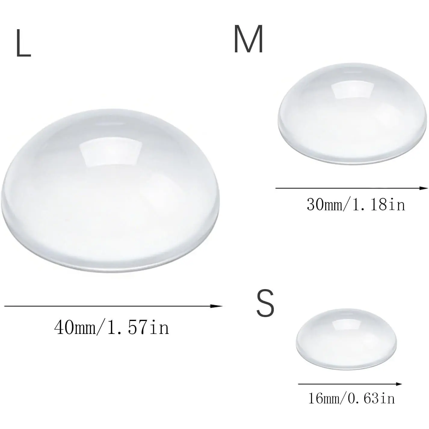6 Pcs 40x40mm Clear Door Bumper Pads – Thickened Self-Adhesive Bumpers for Doorknobs, Handles, Cabinet, Fridge – Reduce Noise & Protect Walls