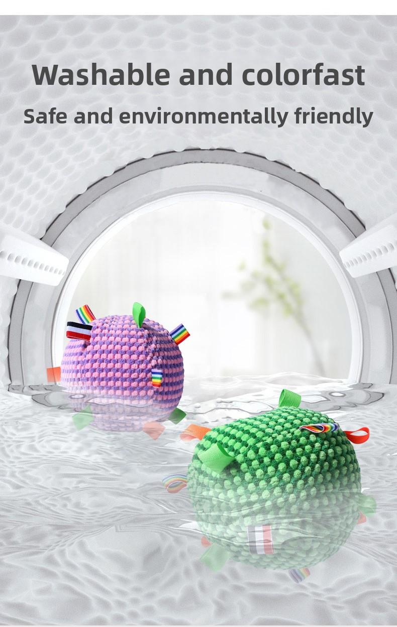 Pet Toy Ribbon Sound Ball, Dog Toy, Interactive Bell Rolling Ball for Teasing and Throwing, Pet Toy, Cat Teething Toy