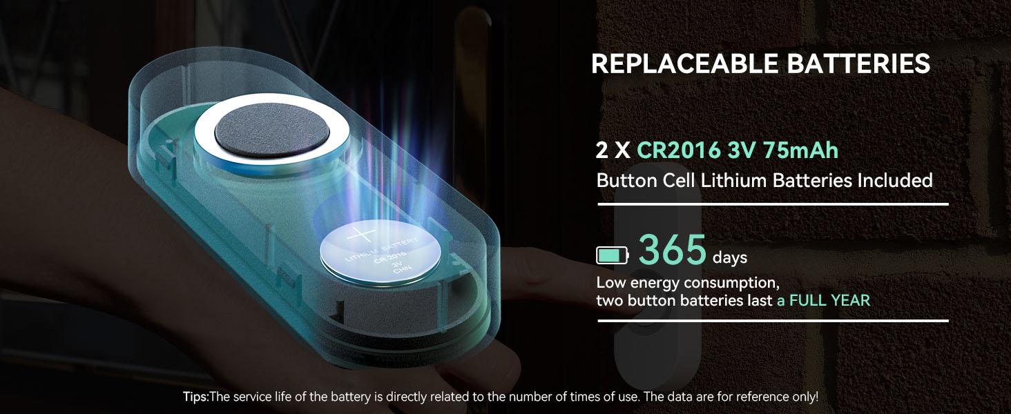 Lighted Wireless Doorbell for Home, Waterproof Battery Doorbell Wireless 1,000ft Range, 5 Volume Levels with 58 Chimes & LED Flash on Receiver (White, 2 Buttons & 1 Receiver) Lighted Wireless Doorbell for Home, Waterproof Battery Doorbell Wireless 1,000ft Range, 5 Volume Levels with 58 Chimes & LED Flash on Receiver (White, 2 Buttons & 1 Receiver)