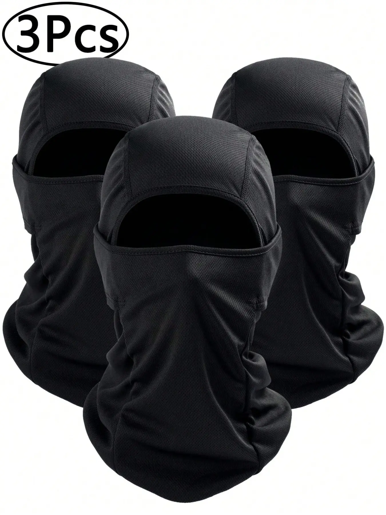 3Pcs Balaclava Ski Mask for Men Women, Summer wintertime Balaclava Face Mask, Shiesty Mask UV Protector Lightweight for Motorcycle Snowboard
