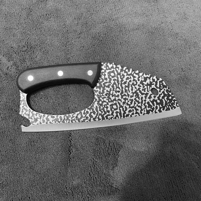 Stainless Steel Vegetable Chopping Knife, 1 Count Household Kitchen Knife with Handle, Fruit & Vegetable Utensils for Home Kitchen, Stainless Steel Knives