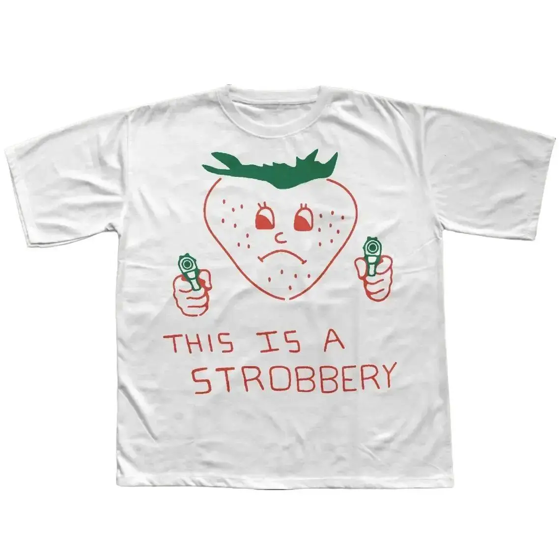 This is Strobbery Funny T-shirt, Retro Strawberry Shirt, Vintage Graphic Tee, Ironic Food Tees , Weird Shirts, Comfort Colors, Unisex Cotton