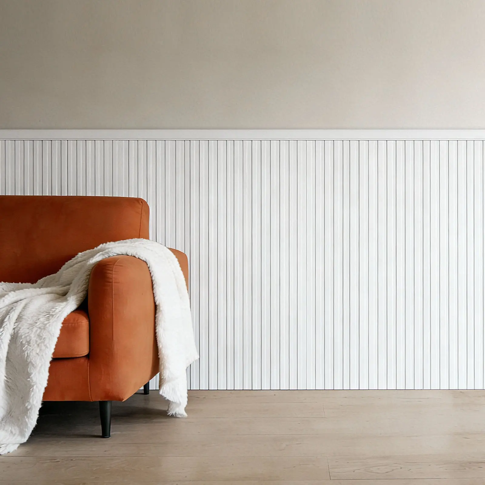 VEVOR Wall Molding Kit, Polystyrene Wainscoting Panels, Lightweight Paintable Easy-to-Install Wide-Narrow Accent Trim, White 77.5x38.6 in, for Interior Living Room Bedroom Use