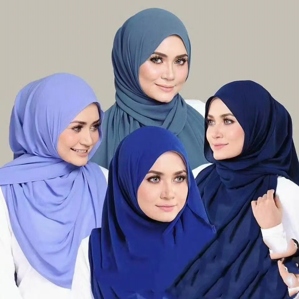 Pearl Bubble Chiffon Scarf for Women, Solid Color Lightweight Shawl Wrap for All Seasons, Versatile Headscarf, Bubble Scarf