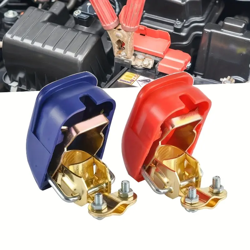 Quickly remove the battery terminals, Automotive battery clips, battery terminals with protective covers, battery power-off protection terminals. Battery clips for quick removal of battery terminals.