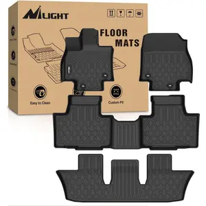 Nilight TPE Floor Mats for Toyota Grand Highlander 2024 2025 2026 with Subwoofer (Include Hybrid) Lexus TX350 2024 2025 2026, All Weather Custom Fit Heavy Duty Floor Liners