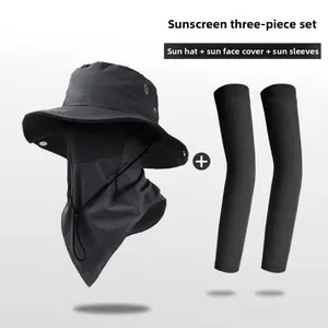 UV Resistant Western Fishing Sun Hat for Men Women | 35cm Wide Brim Bucket Hat | Durable for Hiking Camping Outdoor Activities