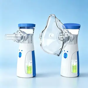 Portable Mesh Nebulizer , Adjustable Nebulization Rate, No Battery Installation Needed for Adults ,Comfortable & Durable(Great Gift for Breathing Support & Facial Hydration Skincare)