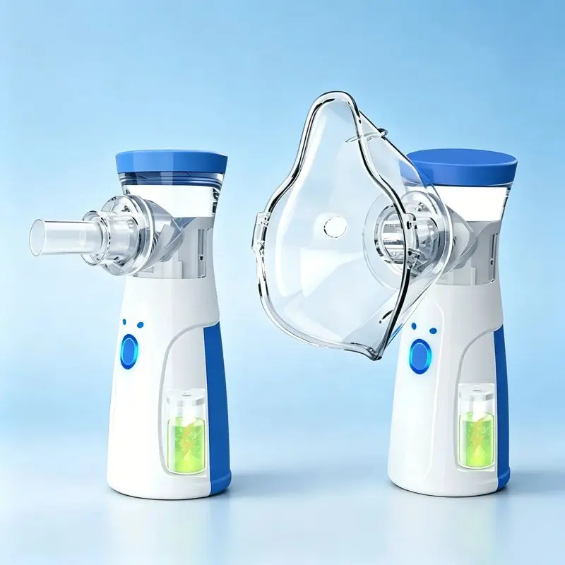 Portable Mesh Nebulizer , Adjustable Nebulization Rate, No Battery Installation Needed for Adults ,Comfortable & Durable(Great Gift for Breathing Support & Facial Hydration Skincare)