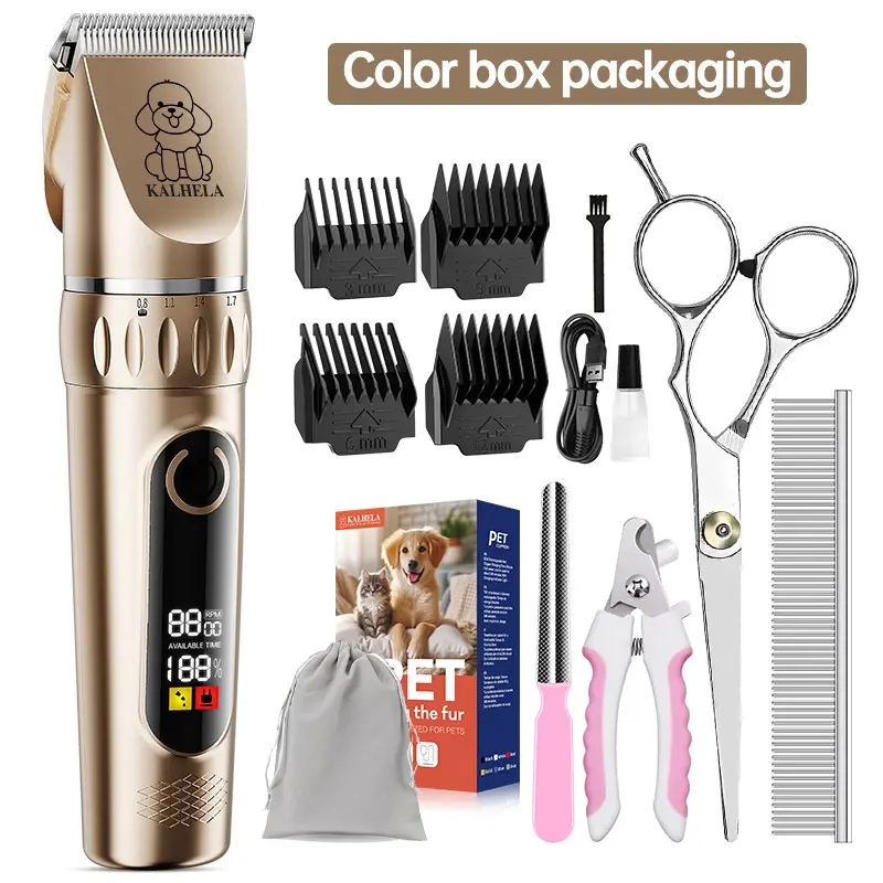 Pet Electric Clipper for Cats and Dogs, Professional Grooming Tool, Groomer Tools, Precision Blade, Easy Pet Hair Trimming, Beauty Tool