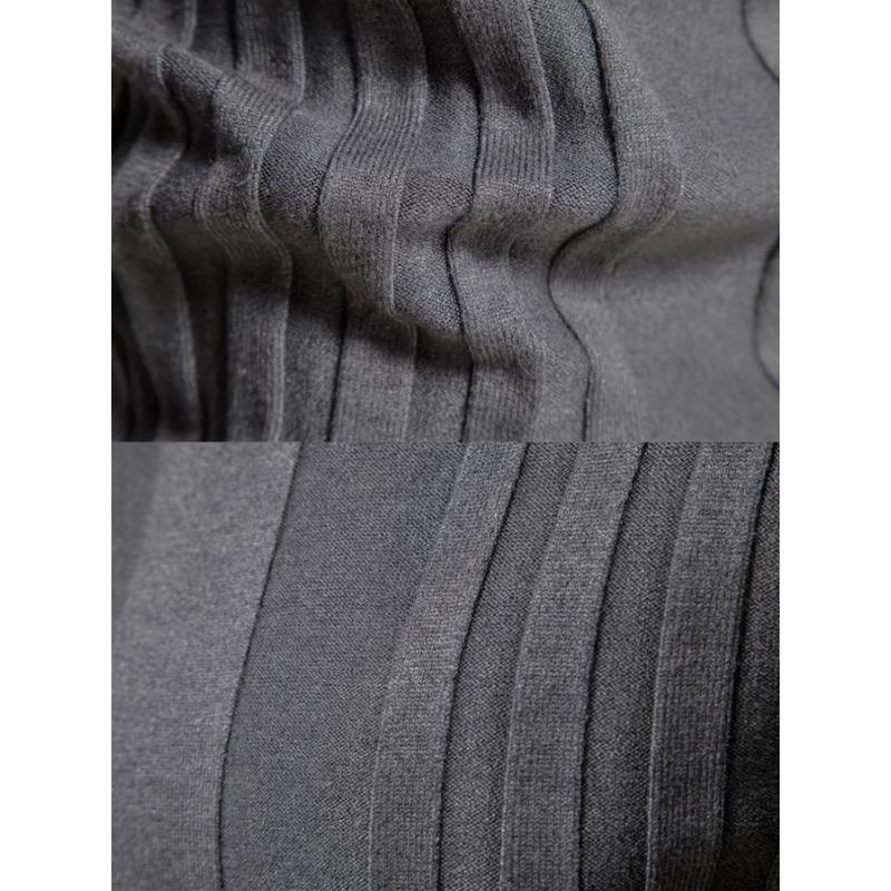 Men's Turtleneck Knitted Sweater - Casual Warm Solid High Stretch Pullover Sweater - For Fall & Winter - For Men - Soft & Comfortable Knit Fabric - Perfect Gift for Cold Weather