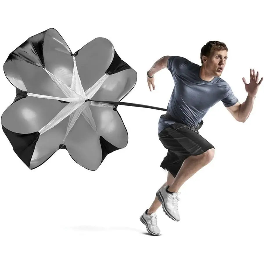 Sports Running Speed Chute Resistance Parachute 56 inch Powerchute Umbrella Training Sprint Power Soccer Trainer for Runner, Football, Soccer Drilling