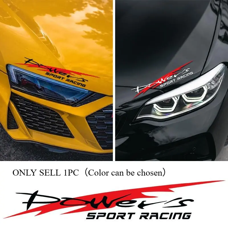 1PC Personalized Racing-Style “Power” Decor Sticker, Car Decorative Sticker, Stick this on car trunks/notebook shells—the dynamic font + racing slogan makes an eye-catching track decor for trunks, bringing trendy speed vibes to notebooks