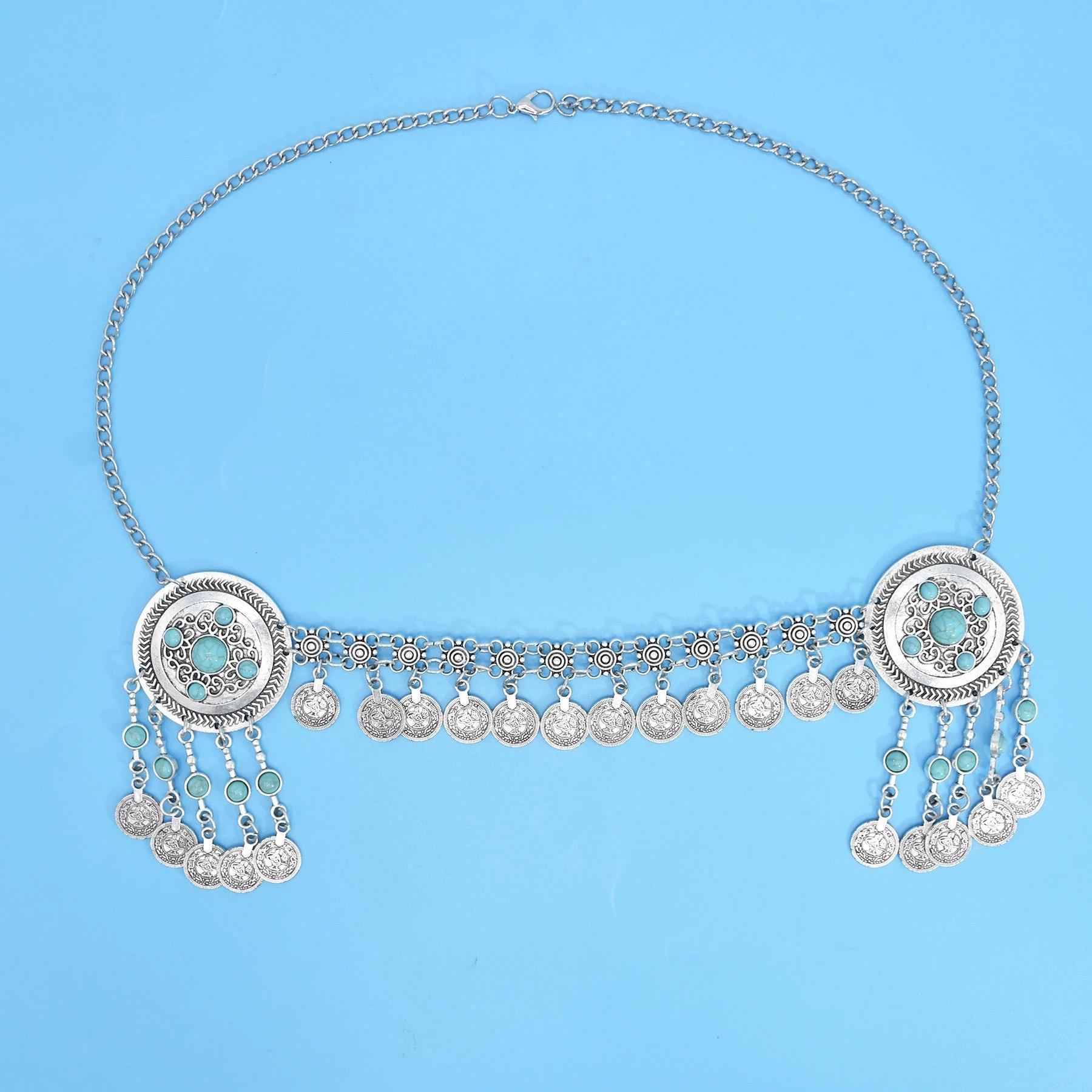 Vintage Coins Headband Head Chains Headpiece Boho Gypsy Ethnic Trible Hair Accessories Afghan Turkish Charms Female Hair Jewelry