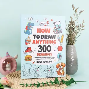Step-By-Step Drawing Tutorial Book, 300 Themes, Thick Paper, Ideal for Early Education, Perfect Gift for Kids