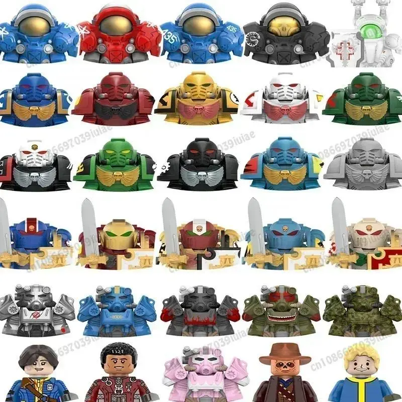 2026 new hot item  Toys MY802 MY615 Ultramarines Swordsmen Guarding T60 Power Armor Mini Robot Figure Bricks Assembling Doll Building Blocks