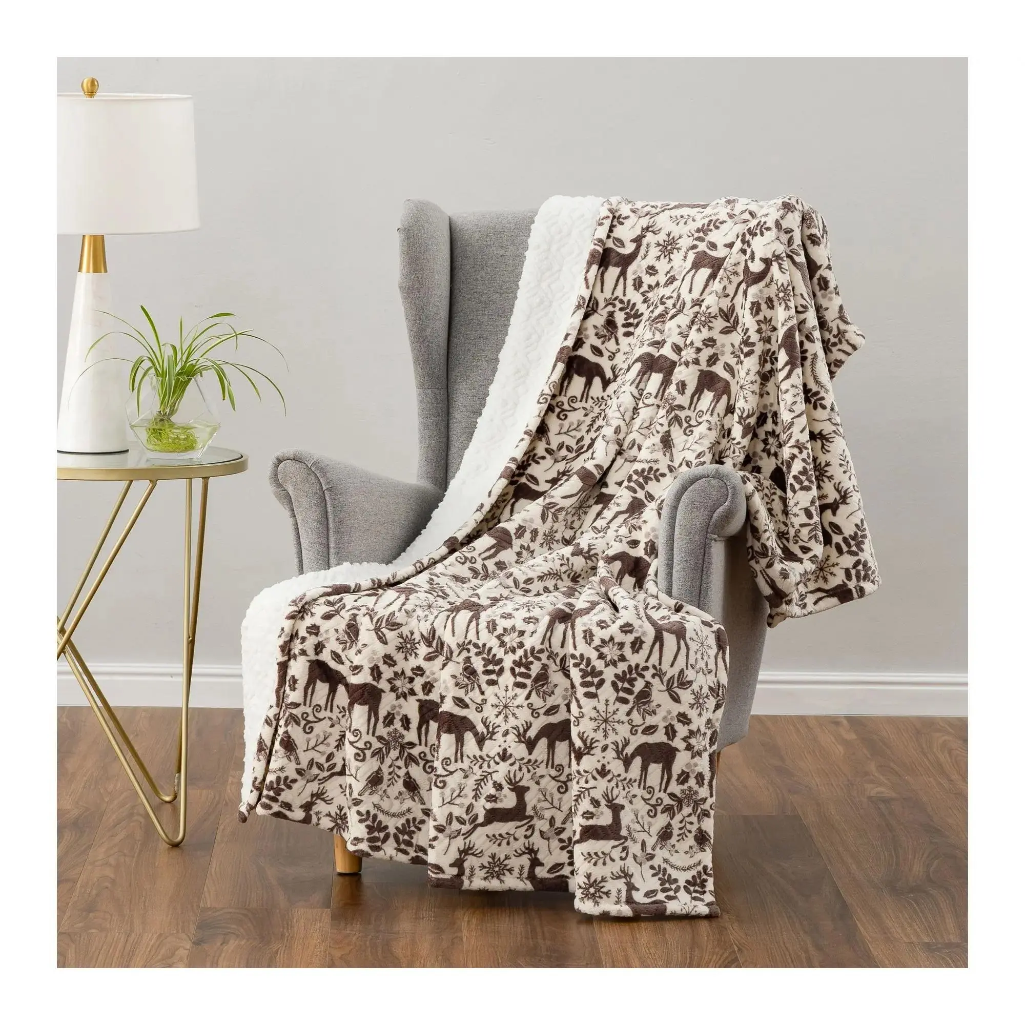 Berkshire Alpine Ultrasonic Flannel Single Blanket - Multi-Size Camping & Hiking Sleeping Gear, 4 Sizes Available for Indoor Use & Relaxation Time
