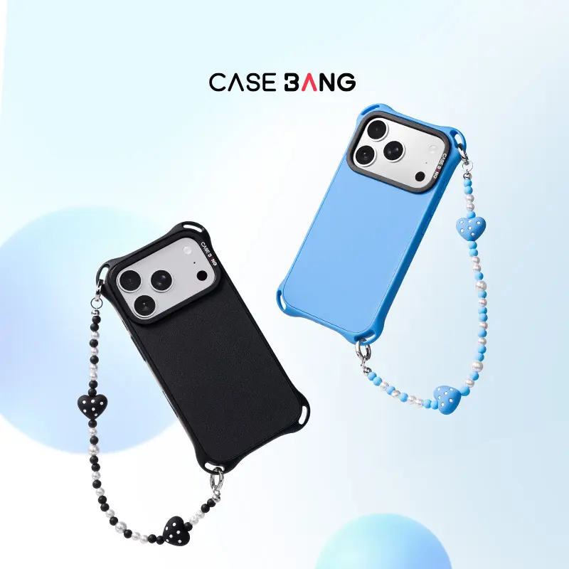CASEBANG Twin Hearts Phone Hand Charm,Compatible with Most Mobile Phones and Cases
