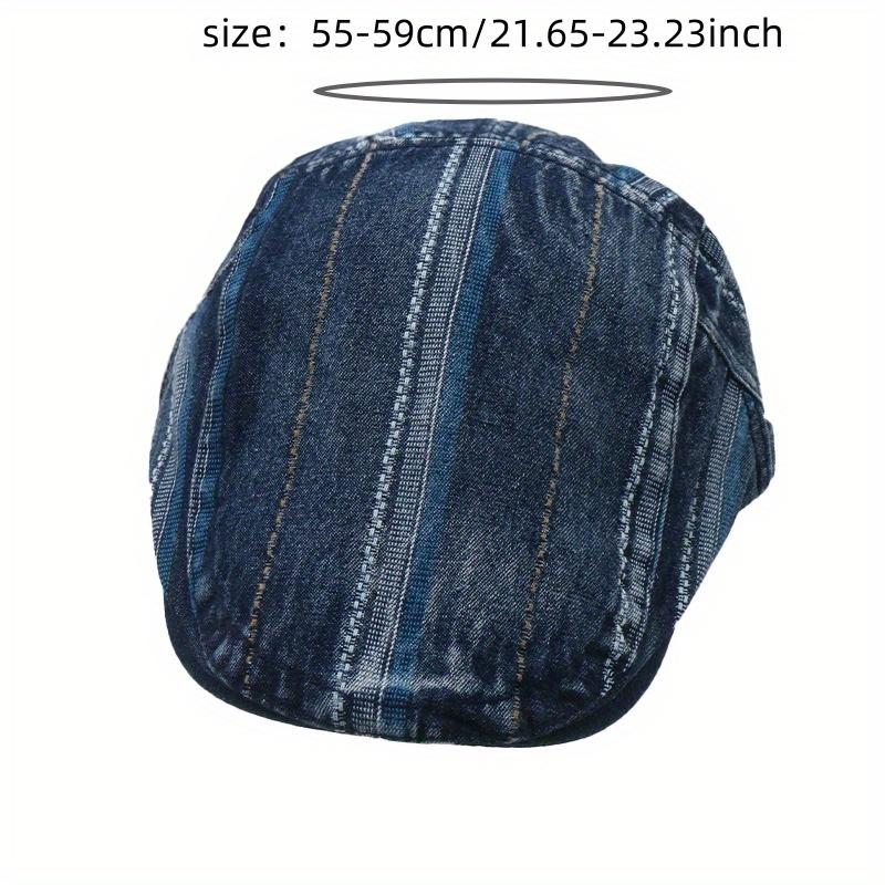 Japanese Washed Distressed Front Hat for Women, Spring/Summer Retro Versatile Thin Style Face-Revealing Literary Newsboy Beret