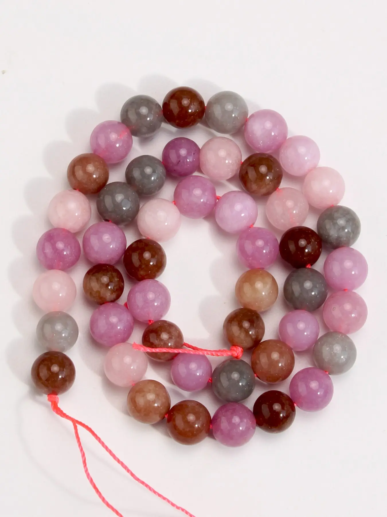 Natural Colorful Alashan Stone Beads, 4mm-10mm Macaron Round Loose Beads, Boho Style Beaded, DIY Jewelry Making Supplies, Necklace, Bracelet, Earrings