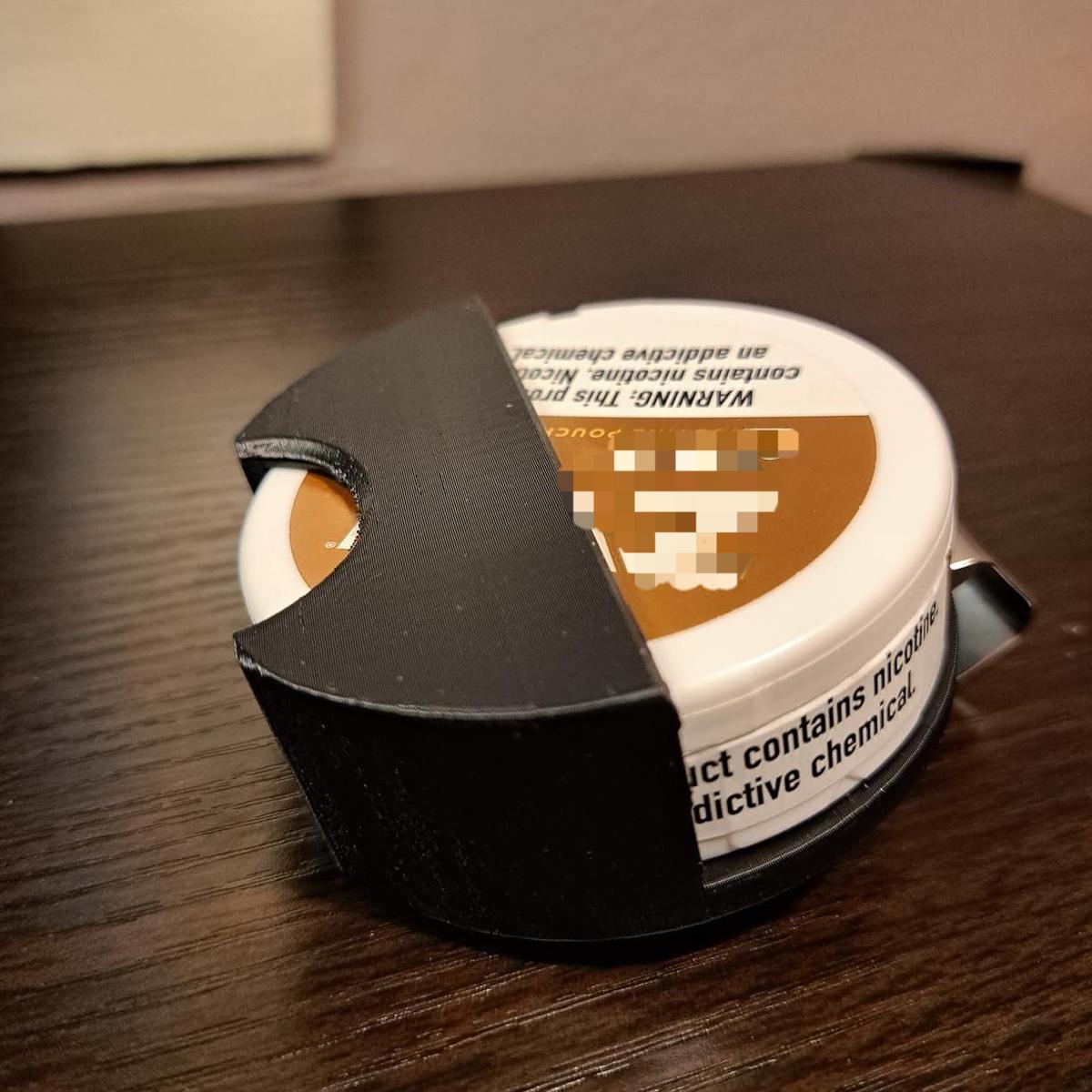 Universal Car Visor Dip Can Holder - Clip-On Organizer for Standard Round Cans, Nicotine Pouches| Compact, Durable Design| Perfect for Cars, Trucks, SUVs (Black/Blue/Red)