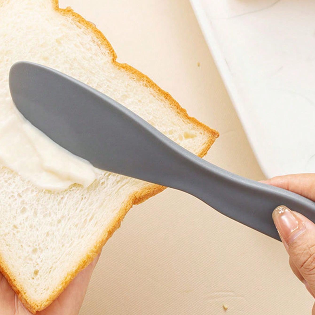 4pcs Plastic Cream Spreader, Jam Toast Sauce Smoother, Cake Small Spread Knife, Butter Knife, Baking Tools, Random Color