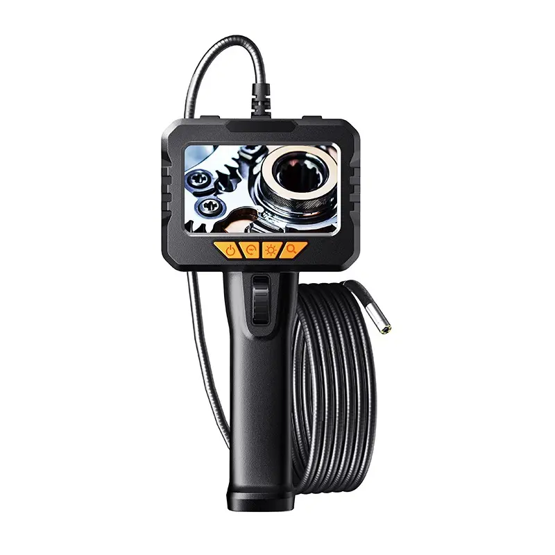 Bidirectional Flexible Endoscope with LED Light, Industrial Inspection Camera, 4.3-Inch HD Screen, Wall and Car Engine Detection