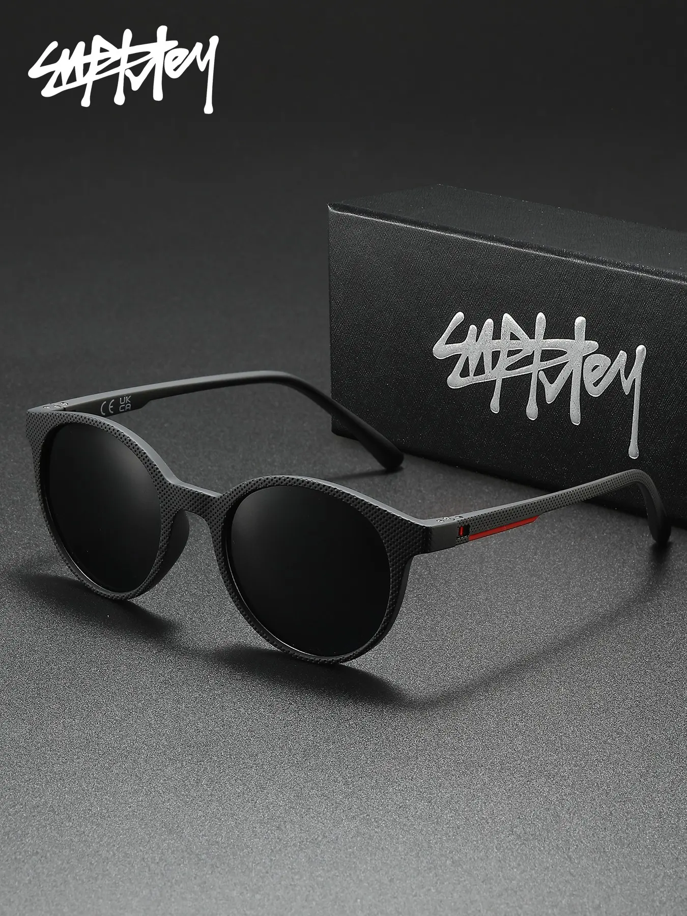 SUPKLEY Oval Frame Sunglasses Polarized UV400 Protection Lightweight Fashion Shades for Women Men Summer Outfit