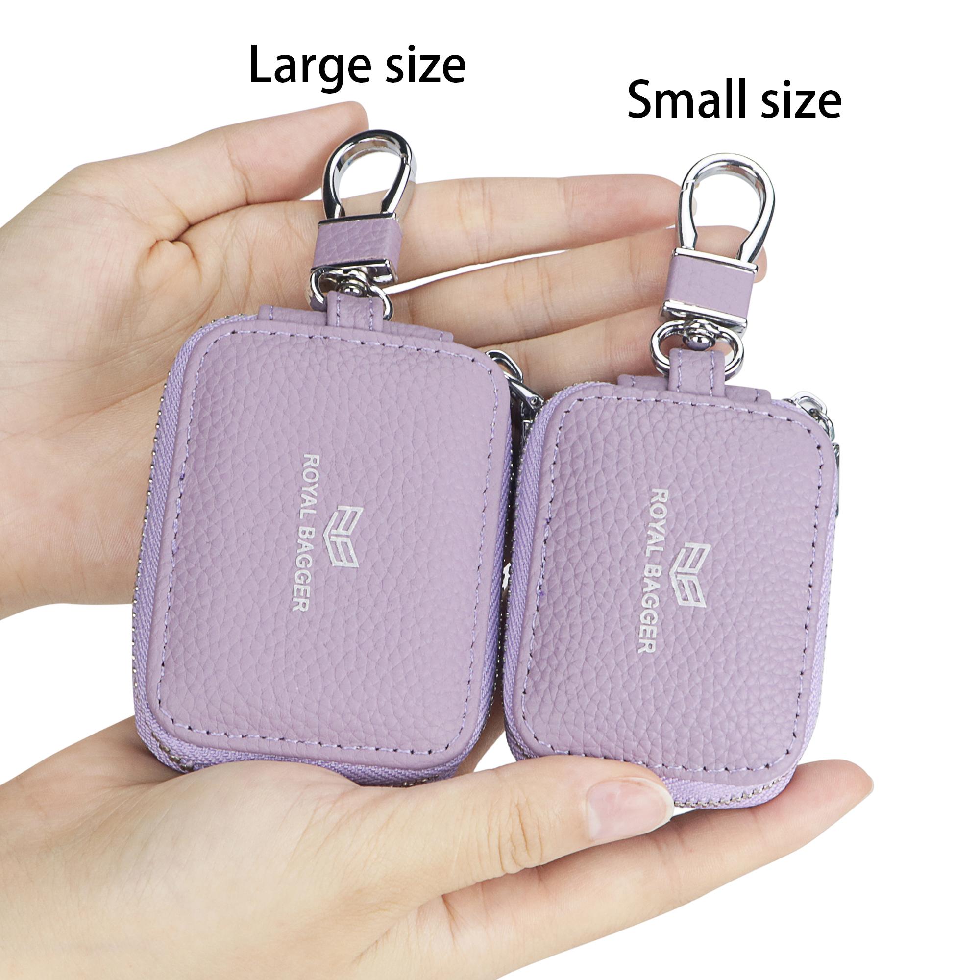 Royal Bagger Mini Earphone Bag Genuine Leather Zipper Key Wallet with Keychain, Portable Headphone Case for Men & Women 3901 Royal Bagger Mini Earphone Bag Genuine Leather Zipper Key Wallet with Keychain, Portable Headphone Case for Men & Women 3901