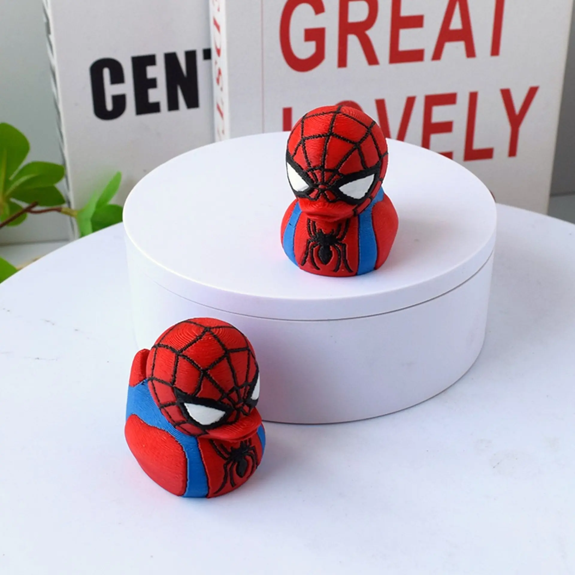 Cross-Border 3D Printed Duck Collection, Batman Duck, Deadpool Duck, Iron Man Duck, Creative Toy, Unique Ornament, Gift Idea