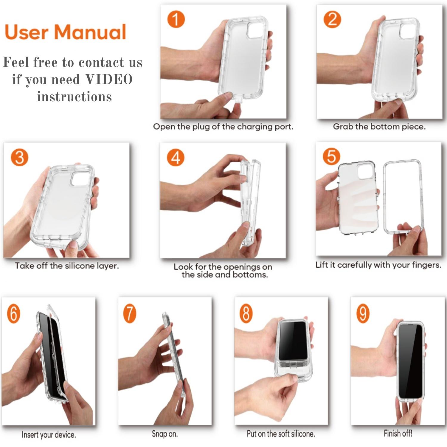 MagSafe Defender Case For iPhone 17 Pro Max 16 15 14 13, Multi-Layer Case Hybrid Heavy Duty Shockproof Case, Magnetic Transparent Clear Cover Protective Smartphone Case For Apple iPhone 17 Air