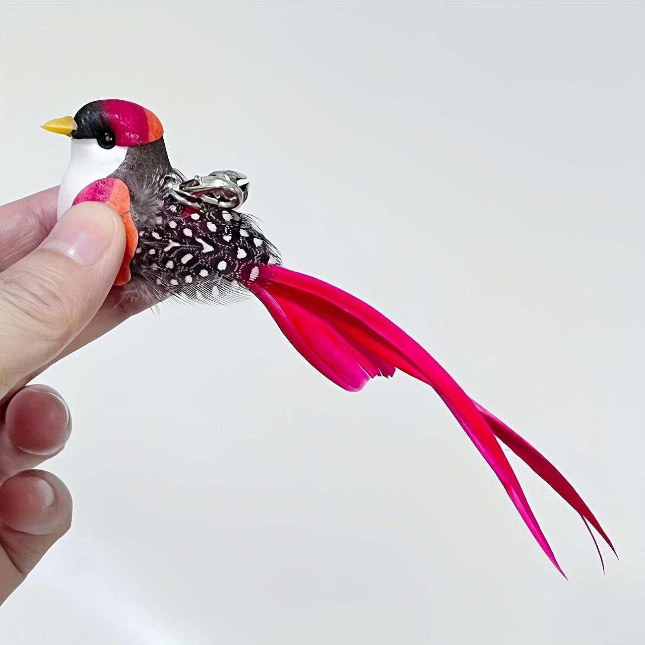 2pcs/3pcs Bird Toy for Cats, Artificial Feathers Cat Toys, Bird Cat Wand Replacement Heads, Cat Wand Toys, No Batteries Needed, Durable Replacement Heds for Wands, Bird Cat Toy for Indoor Kitten Exercise