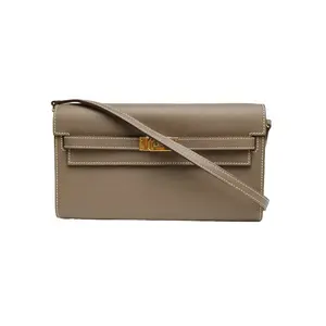 Pre-owned HERMÈS HERMES Kelly Long To Go Étoupe(18) EvercolorP216853253