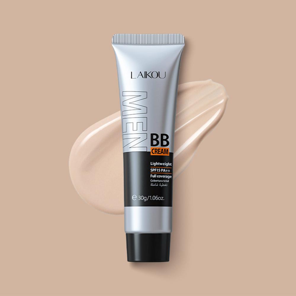BB Cream for men Face Makeup concealer Foundation Sunscreen Repair Liquid Foundation for Oil Control Brighten skin tone 30g