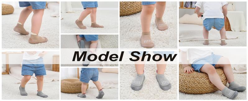Baby Sock Shoes Toddler Walking Shoes Infant Non-Slip Slippers Soft Rubber Sole Sneakers for Baby Boys Girls
