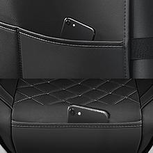 Nilight Hyundai Honda Accord Kia Civic Corolla Camry CRV RAV4 Fusion 5 Seat Covers (Full Set, Black)