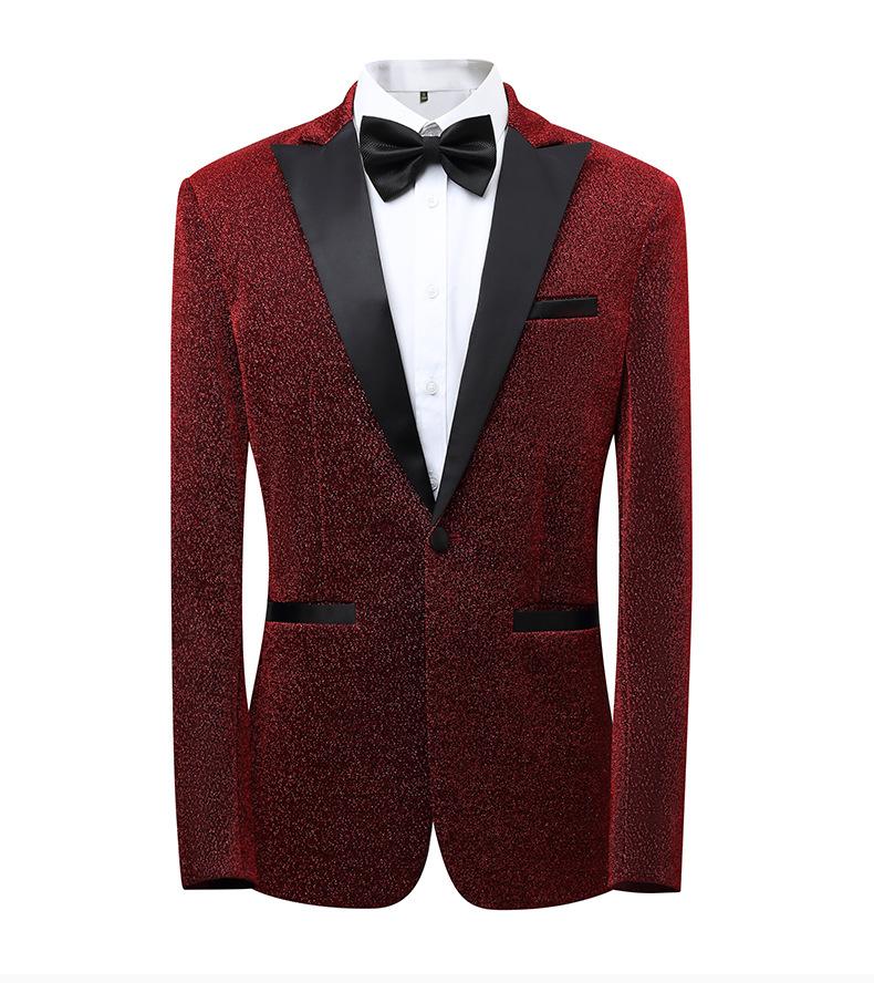 Men's Slim Fit 3-Piece Color Block Suit Notch Lapel Light Business Groom Wedding Tuxedo, Center Vent Men's Slim Fit 3-Piece Color Block Suit Notch Lapel Light Business Groom Wedding Tuxedo, Center Vent