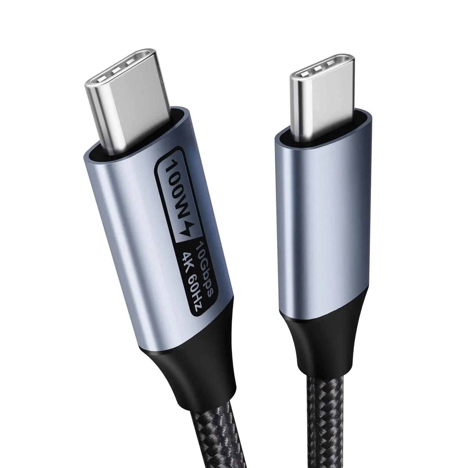 USB C to USB C  (4K@120Hz), 100W PD  Charge, 10Gbps Data Transfer, 3ft -Free  USB-C  [ Shell, Woven Design]
