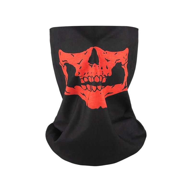Seamless Multifunctional Magic Bandana Cycling Mask Warm Enclosure Halloween Prop Skull Versatile Face Scarf