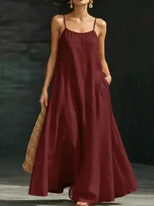 French Minimalist Summer New Arrival Dress, Casual Fashion Elegant Long Dress, Simple Gentle Style Strapless Dress