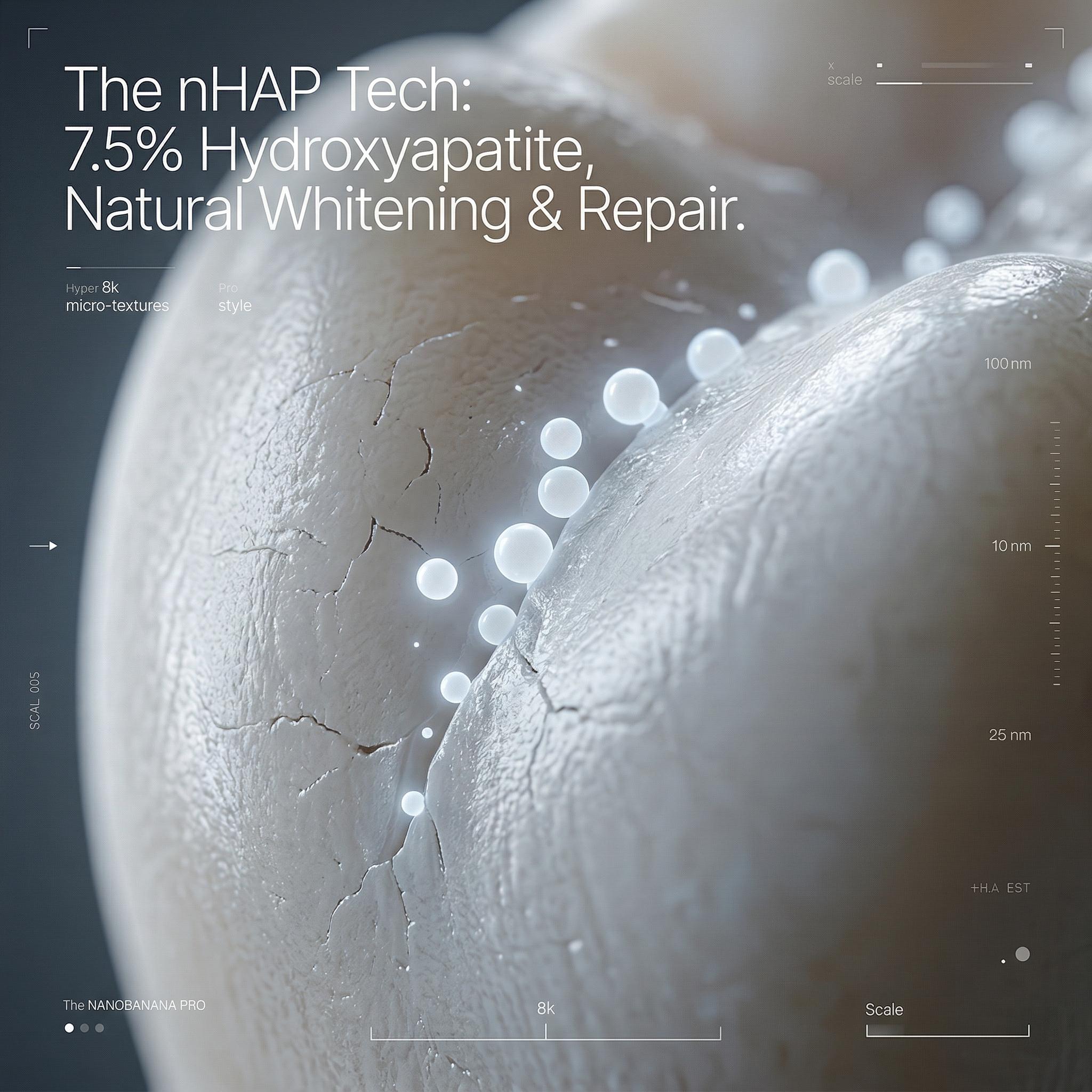 Hydroxyapatite Mint Toothpaste 120g Large Capacity | Gentle Cleanser for Sensitive Teeth, Enamel Protection & Healthy Bright Smile