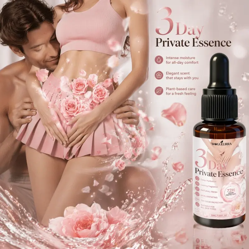 Women'S Pink Intimate Care Essence 30ML, for Women'S Private Area Care, 72-Hour Deodorizing, Odor Control, Fragrant And Odor-Eliminating, Maintaining Ph Balance, Long-Lasting Scent, Date Night Exclusive Charm Boost, Non-Sticky, Women'S Intimate Care