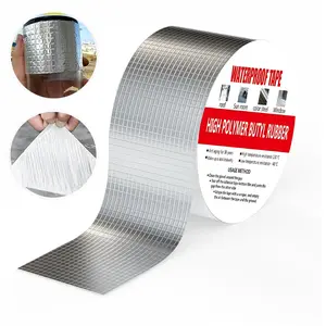 5CM*5M Butyl Strong Adhesive Waterproof Anti-Leak Leakproof Waterproof Sealing Tape, Aluminum Foil Tape, Window, Glass and EPDM Roof Leak Patching Tape, Boat and Pipe Sealing Tape, Waterproof Bond #GLOBAL PICKS