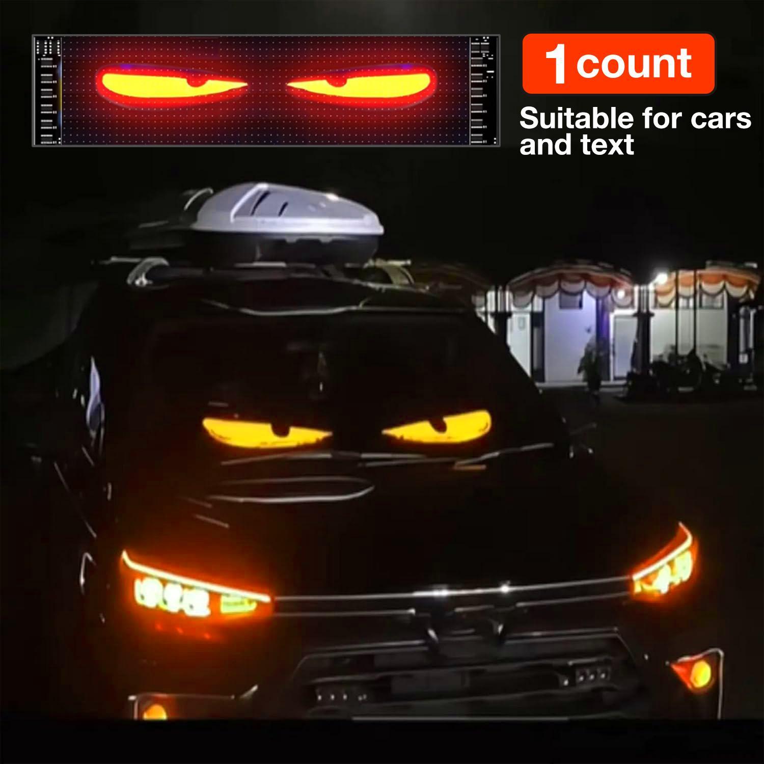 Programmable LED Car Window Display, Ultra Thin Flexible Scrolling LED Sign for Windshield, Custom Text and Animation with APP and Remote Control, USB Powered LED Car Light for Cars and Trucks christmas decoration gift Vehicle fun car accessories
