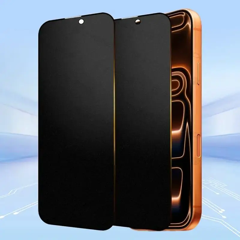 2-Pack Privacy Tempered Glass Phone Screen Protectors, 9H Hardness Anti-Spy Anti-Fingerprint Protective Shield, Durable Mobile Phone Accessory Compatible with iPhone 18 17 Series,16 Pro Max,15 Pro Max,14-11,X/XS/XS Max for Daily Use & Gifting