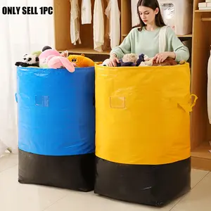 1-Pack Heavy Duty Moving Bag with Sturdy Handles and Secure Drawstring Closure - Large Capacity Durable Storage Organizer for Moving, Storage, Stuffed Animal Storage - Portable and Easy To Transport, Packing Solution, Storage Bags
