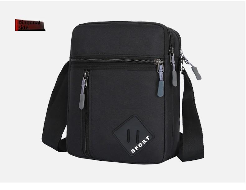 Casual Business Men Messenger Bag Version Simple Oxford Cloth Cross Body Shoulder Bag for Male Daily Use, Work, Travel Outdoors